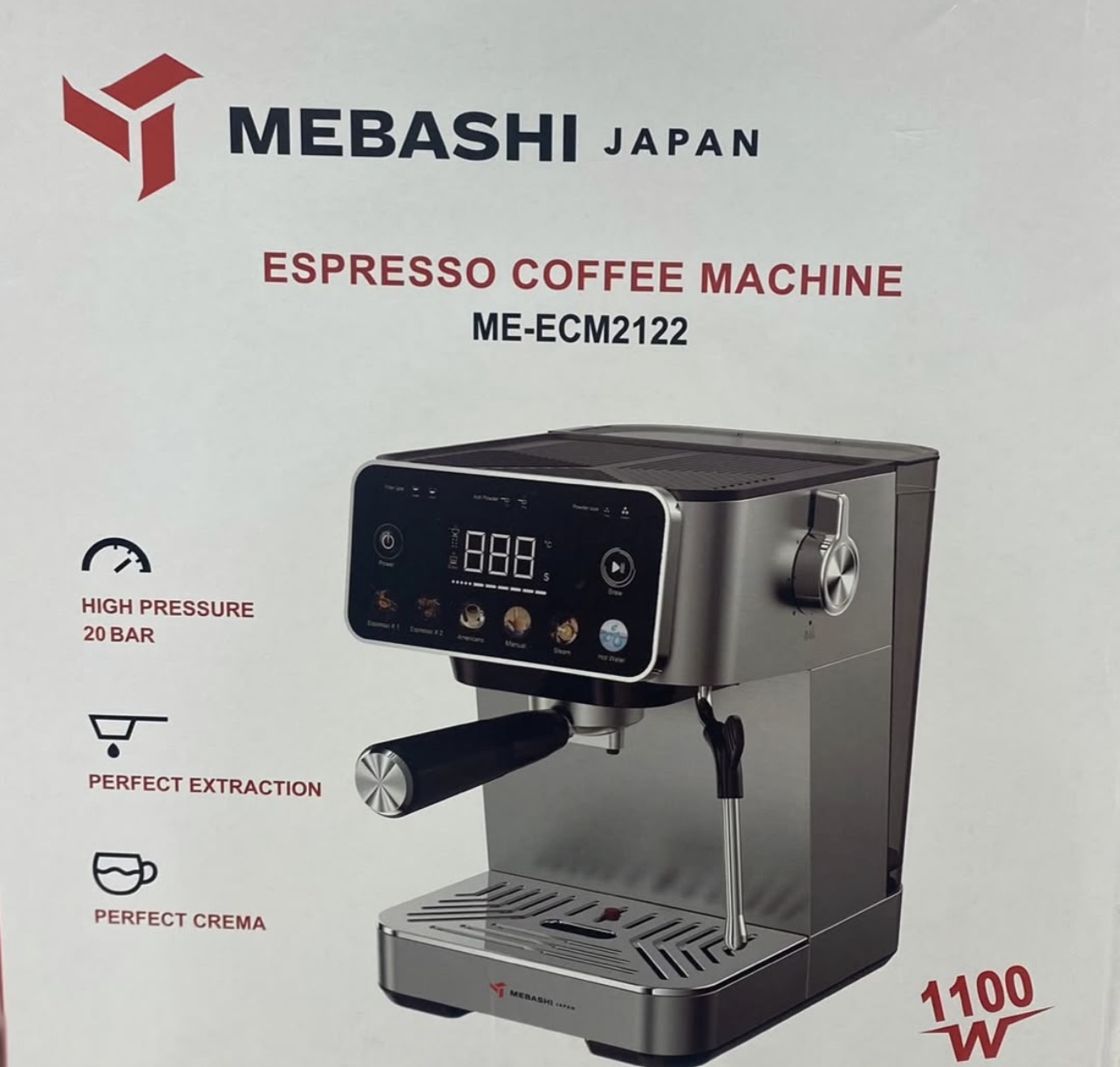 اسپرسو ساز مباشی مدل ME-ECM2122 ظرفیت ۱.۵ لیتر